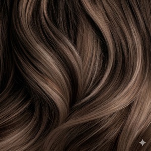 Espresso (near-black) hair colour swatch from the Hair AI app