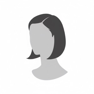 Slicked-back bob hairstyle silhouette