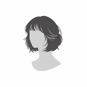 Soft shag haircut silhouette