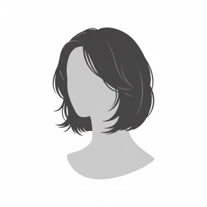 Layered Lob hairstyle preview from the Hair AI app