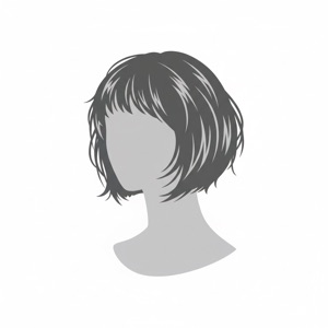 Textured Bob hairstyle preview from the Hair AI app